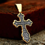 New Updated Design 316L Stainless Steel Cross Jesus Pendant Catholicism Christian Gold Colour Jewellery - The Jewellery Supermarket