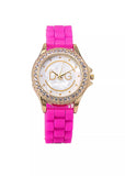 Luxury Famous Brand Ladies Watches - Multicolour Silicone Strap Sports Diamond Quartz Wrist Watches For Women