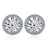 Attractive 18K Gold Plated D Colour Moissanite Diamonds Earrings for Women Silver Sparkling Fine Jewellery - The Jewellery Supermarket