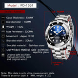 New Luxury Brand NH35A Business Sapphire Stainless Steel Waterproof 10Bar Men's Automatic Mechanical Watches - The Jewellery Supermarket