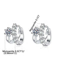 New 0.3 Carat*2 VVS1 D Colour Moissanite Diamonds Earrings, Light Luxury, High-End Niche Daily Wear, Fine Jewellery - The Jewellery Supermarket