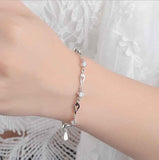 Silver 925 Jewelry Bracelets for Women Trendy Amethyst 925 Sterling Silver Bracelet Charm Women Wedding Bracelet Gift - The Jewellery Supermarket