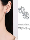 New 0.3 Carat*2 VVS1 D Colour Moissanite Diamonds Earrings, Light Luxury, High-End Niche Daily Wear, Fine Jewellery - The Jewellery Supermarket