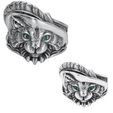 Trendy Fashion Cartoon Cute Animal Cat Ring, Mood Colour-changing Adjustable Magic Jewellery Rings