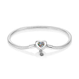 New Sterling Silver Sparkling Fatima Hamsa Hand Snake Charm Chain Bracelets - Original Beads Design Jewellery - The Jewellery Supermarket