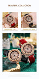 New Light Luxury Diamond Set 360 ° Running Watch - Waterproof Genuine Leather Female's Fashion Quartz Watch - The Jewellery Supermarket