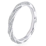 Infinity Twist 14K Gold Plated Moissanite Diamonds Wedding Engagement Eternity Rings For Women, Silver Fine Jewellery - The Jewellery Supermarket
