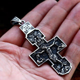 New Fashion Stainless Steel Cross Jesus Pendant Christian Jewellery - High Quality Polished Mens Pendant - The Jewellery Supermarket