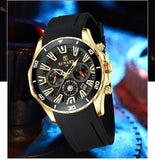 Famous Brand VIP New Design Fashion Quartz Waterproof Chronograph Luminous Sport Watches for Men