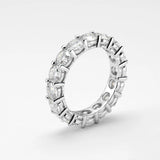 Adorable 18K YGP 2.2 CT Moissanite Diamonds Eternity Rings for Women -  Engagement Wedding Fine Rings