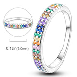 New 925 Sterling Silver Sparkling Design Original Quality Zircon Rings for Women and Girls Jewellery Gifts - The Jewellery Supermarket