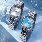 New Arrival Luxury Stainless Steel Simple Quartz Casual Fashion Versatile Small Square Wristwatch