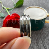 New Arrival Three Grooves For Inlay Channel Polished Shiny Dome Edges 8MM Tungsten Weddings Rings