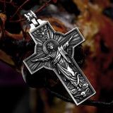 New Style Religious Shrine Giant Cross Necklace Titanium Steel Pendant Stainless Steel Male Trend Jewellery