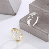 New Popular Romantic Heart Hand Hug Fashion Ring for Women and Girls -  Silver Color Punk Gesture Fashion Gift - The Jewellery Supermarket