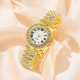 New 4PCS Luxury Watches Set for Women - Quality Fashion Elegant Rhinestone Diamonds Quartz Ladies Wristwatches - The Jewellery Supermarket