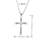 New Spiral Cross Pendant Necklace For Men Women - Stainless Steel Christian Necklace Chain Amulet Jewellery - The Jewellery Supermarket