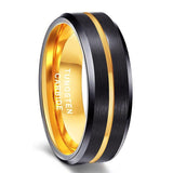 New Arrival 8mm Wide Selection of  Tungsten Carbide Wedding Rings - Vintage Style Men Jewellery