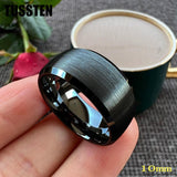 New Arrival 10MM Classic Domed Brushed Finish Comfort Fit Men's Tungsten Wedding Forever Rings - The Jewellery Supermarket