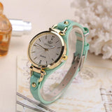 New Arrival Fashion Casual Watches - Quality Round Dial Rivet Leather Strap Ladies Analog Quartz Wristwatches - The Jewellery Supermarket