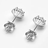 Sparkling 18KGP D Colour VVS1 1cttw Moissanite Diamonds Stud Earrings Silver Earrings Wedding Fine Jewellery - The Jewellery Supermarket