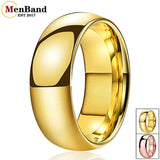 New Arrival Classics Dome High Polish I Love You 6MM 8MM Comfort Fit Tungsten Wedding Couple Rings