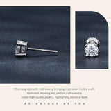 Heart Prong 2CTW D Colour VVS1Moissanite Diamonds Earrings for Women Sparkling Silver Wedding Fine Jewellery - The Jewellery Supermarket