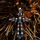 Popular 316L Stainless Steel Skull Cross Pendant Punk Bike Men's Necklace Pendant High Quality Jewellery  - The Jewellery Supermarket