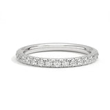 Splendid 18K WGP 1CT Moissanite Diamonds Eternity Rings - Fine Engagement Wedding Jewellery for Women