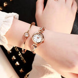 New Arrival Fashion Women Heart Bracelet Rose Gold, Gold and Silver Colour Quartz Dress Casual Watches - The Jewellery Supermarket