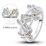 New 925 Sterling Silver Sparkling Design Original Quality Zircon Rings for Women and Girls Jewellery Gifts - The Jewellery Supermarket