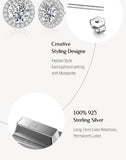 Exquisite Round Cut D Colour VVS1 3.0CT Moissanite Diamonds Rhodium Plated 925 Silver Moissanite Earrings Jewellery - The Jewellery Supermarket