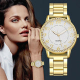Elegant Dress Mesh Belt Rhinestones Quartz Watches Luxury Bracelet Quartz Watches for Women BusinessClock Relogio Feminino - The Jewellery Supermarket