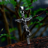 New Creative Design Stainless Steel Cross Jesus Pendant For Men -  Crucifix Eastern Orthodox Christian Jewellery - The Jewellery Supermarket