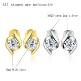 Real 1 Carat D Color VVS1 Moissanite Diamonds Stud Earrings For Women Top Quality Silver Sparkling Fine Jewellery - The Jewellery Supermarket