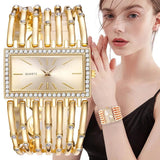 New Arrival Women's Fashion Quartz Stainless Steel Bracelet Casual Hollow Quality Wristwatches
