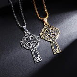 Fashion Stainless Steel Celtic Knot Pendant Necklace Personality Charm Hip Hop Punk Jewellery for Men and Women