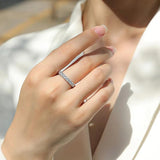 Admirable VVS1 Moissanite Diamonds Eternity Rings for Women - Engagement Promise Wedding Fine Jewellery Rings - The Jewellery Supermarket
