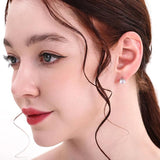 Fabulous 18KWGP 0.5-2ct D Colour VVS1 Moissanite Diamonds Stud Earrings For Women - Silver Fine Jewellery - The Jewellery Supermarket
