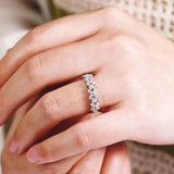 Full/Half Bowknot-Shape 2.2CT Marquise Cut Moissanite Diamonds Eternity Wedding Engagement Rings - Fine Jewellery