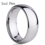 New Silver Gold Colour Matte Surface Men's Fashion Tungsten Carbide Engagement Wedding Rings