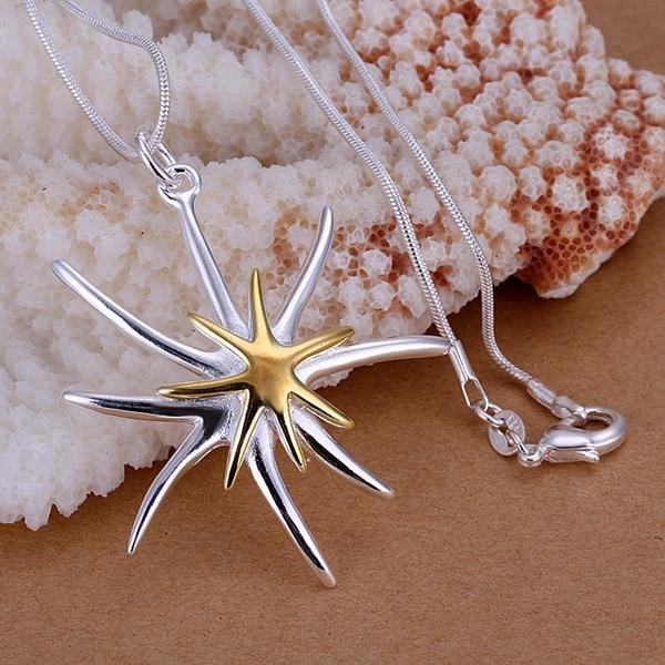 Appealing Silver Plated Starfish pendant necklace- Best Online Prices by Jewellery Supermarket - The Jewellery Supermarket