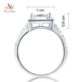 Awesome 1.5 Ct Princess Cut Silver Wedding Anniversary Engagement Fine Jewellery Ring - The Jewellery Supermarket