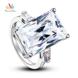 Awesome 8.5 Carat Simulated Lab Diamond Silver Wedding Engagement Luxury Ring - The Jewellery Supermarket