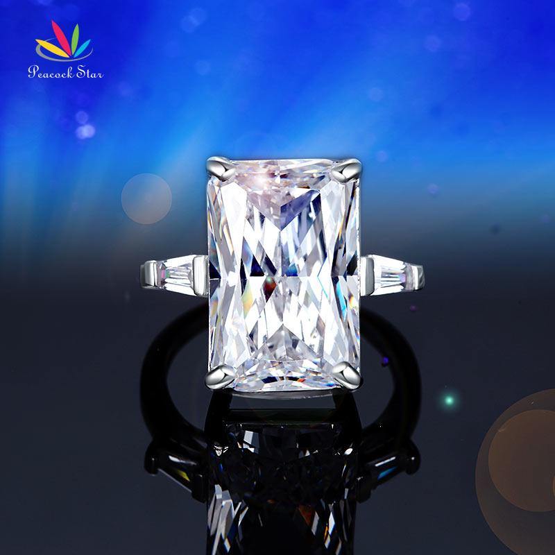 Awesome 8.5 Carat Simulated Lab Diamond Silver Wedding Engagement Luxury Ring - The Jewellery Supermarket