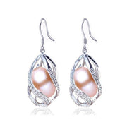 Beautiful 925 Sterling Natural Freshwater Water Drop Pearl Earrings- Factory Direct Prices by Jewellery Supermarket