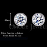 Brand Design Elegant 1 carat Simple Round AAA+ Cubic Zirconia Diamonds Stud Earrings - The Jewellery Supermarket
