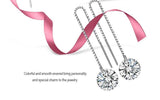 Captivating 925 Sterling Silver AAA+ Quality Cubic Zirconia Long Drop Earrings - Best Online Prices by Jewellery Supermarket. - The Jewellery Supermarket