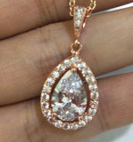 Captivating Water Drop High Quality Zircon Necklace Pendants - Lowest Prices by Jewellery Supermarket