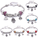 Charm Beads 6-color Palm Crystal Beads Fine Bracelets & Bangles